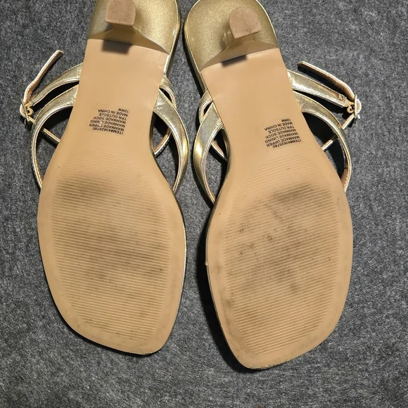 Torrid Metallic Gold Women's Sandals - Picture 2 of 3